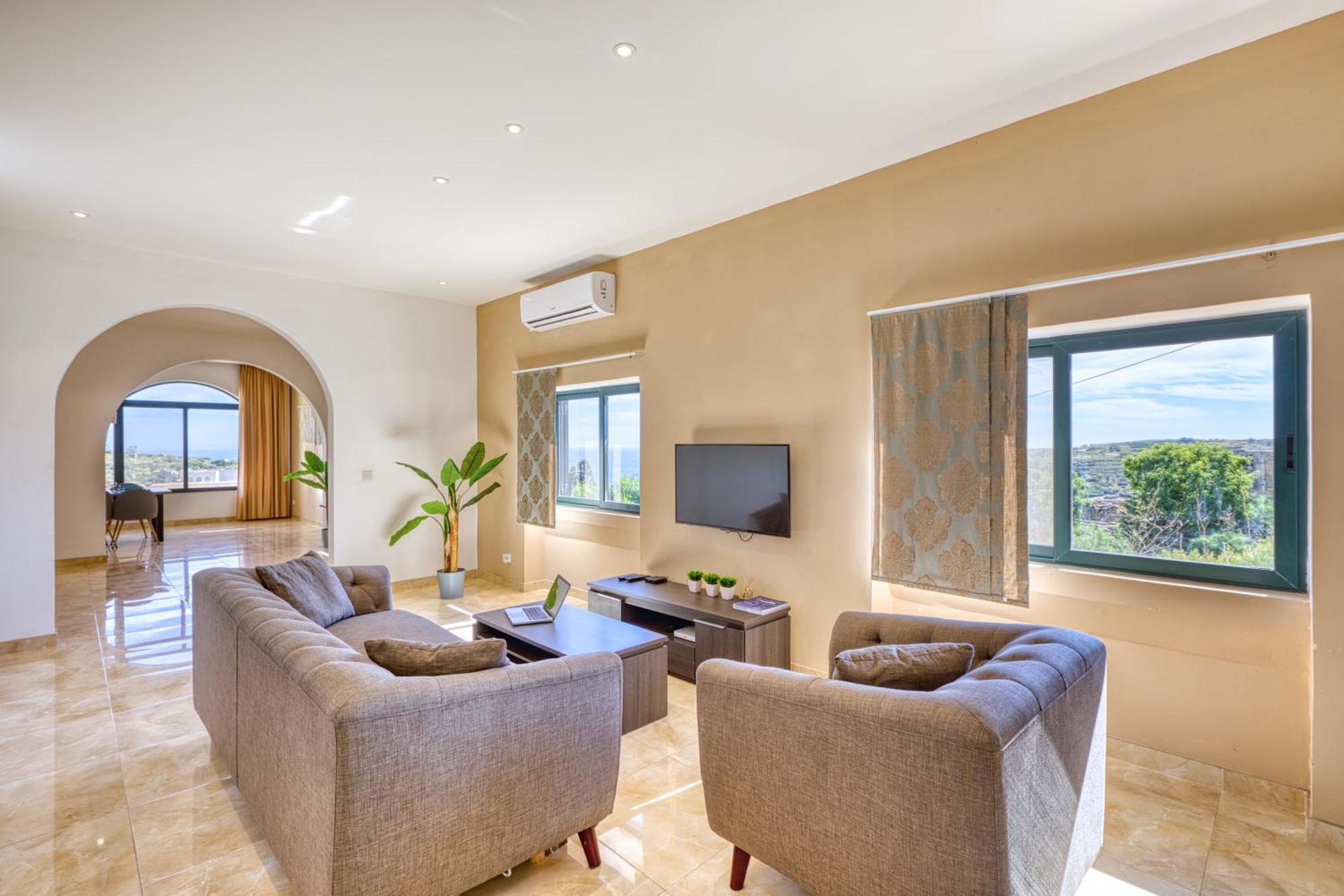Spacious, Bright, Valley & Sea View Maisonette Шаара Экстерьер фото